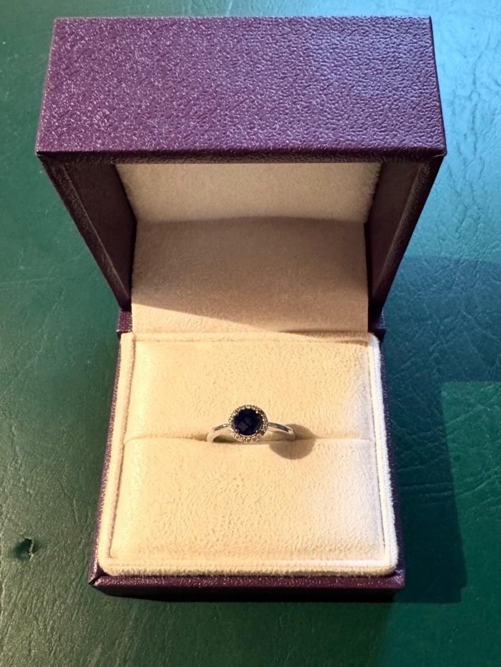 LaFonn Sapphire Birthstone, 925 Sterling Ring - Size 7